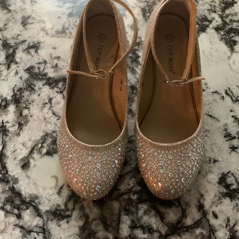 Cute stylish sparkly heels